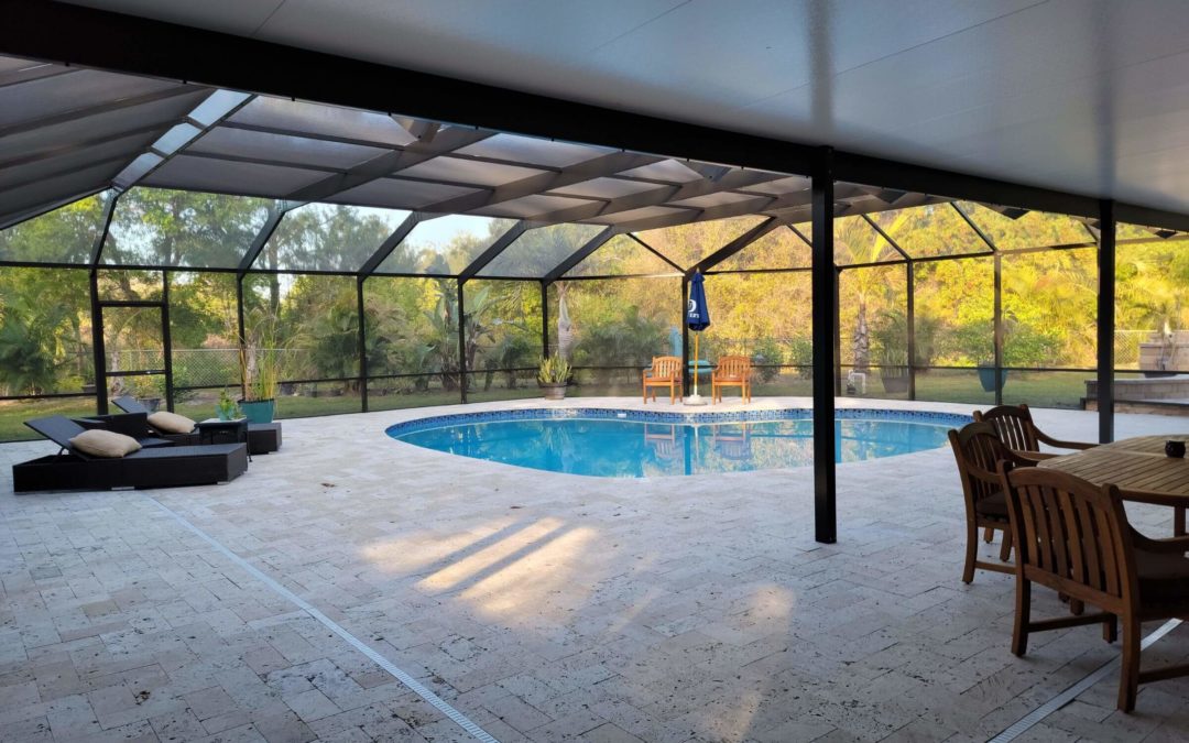 Screen Pool + Poly Roof